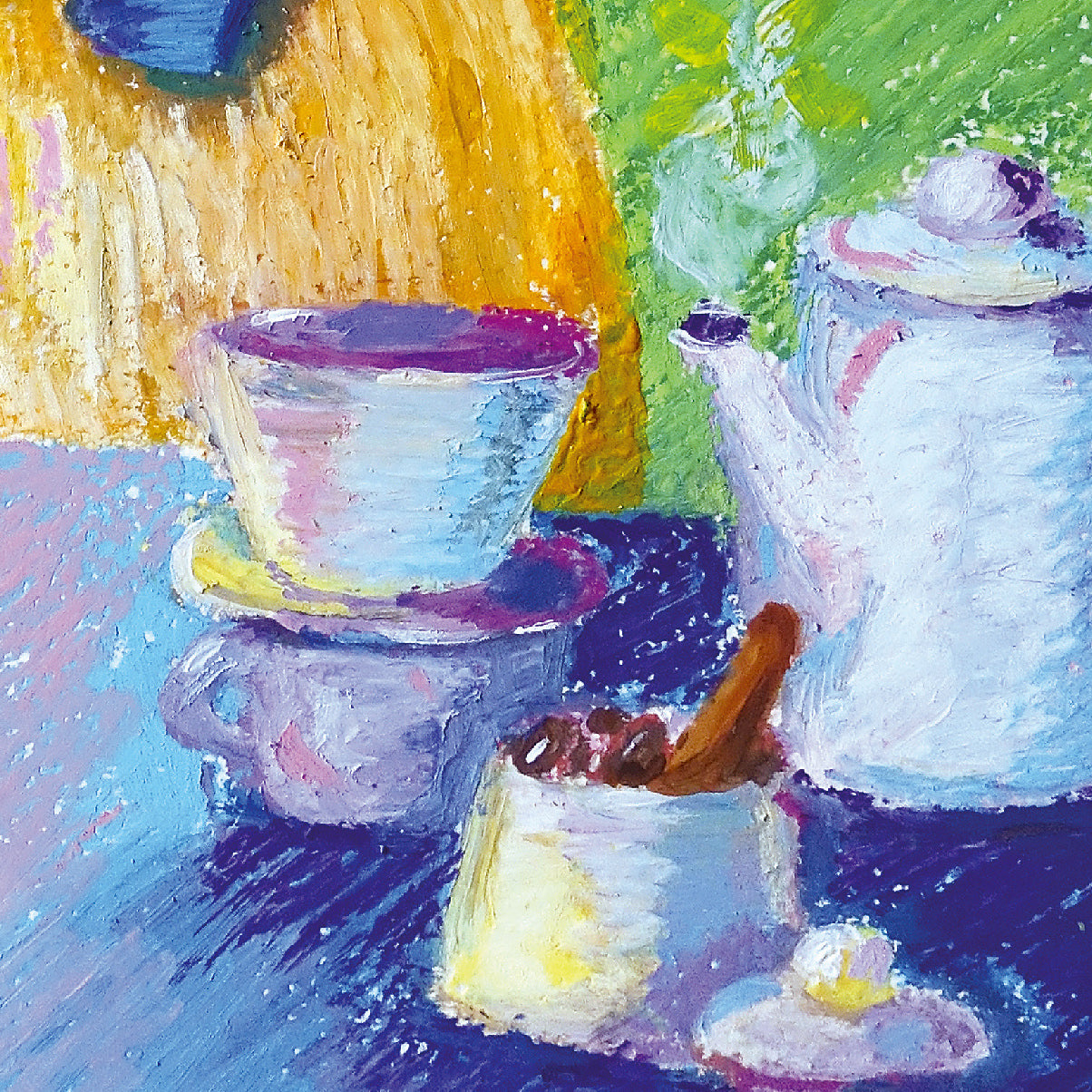 Original Painting, Coffee time